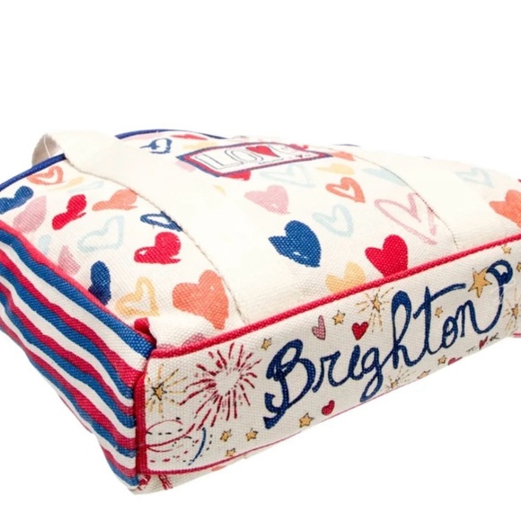 Brighton Red and Blue Heart Totes - Picture 4 of 10